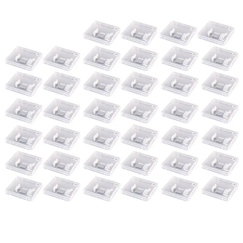 B04B-Transparent Clear USB Flash Drive Boxes 40Pcs Dustproof Storage Case Protector Packaging For Memory Drives USB Sticks