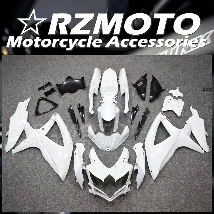 4Gifts New ABS Fairings Kit Fit For Suzuki K8 600 750 2008 2009 2010 08 09 10 Bodywork Set Custom White Glossy