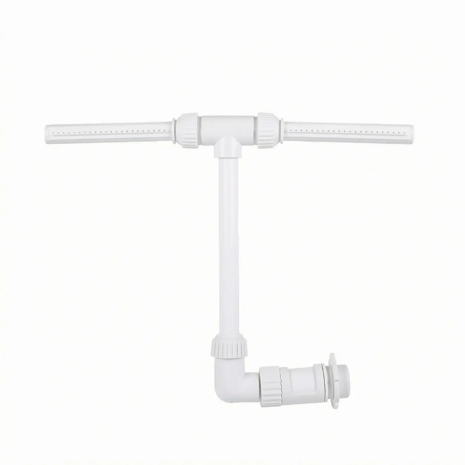 Pool Waterfall Fountain Plastic Double Head Spray Arm for Garden Pond Water Feature Outdoor Jet Decor