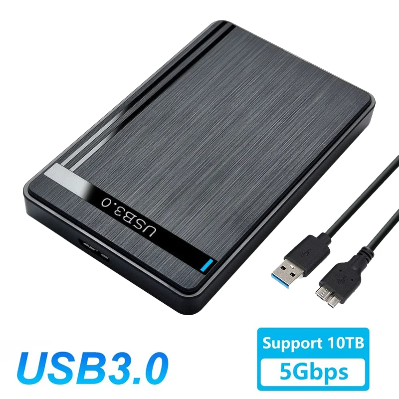 

2.5-Inch Sata to USB 3.0 HDD Enclosure Mobile Hard Drive Case For SSD External Storage HDD Box With USB 2.0 Cable ABS Plastic