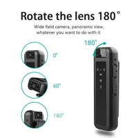 HD 1080P night vision mini DV camera, invisible motion camera, portable outdoor small human body video law enforcement recorder