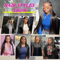 12A Bone Straight Real Human Hair Bundles 30Inch Raw Hair 4 Bundles Indian Hair Weave Extensions For Black Women Nature Black 6
