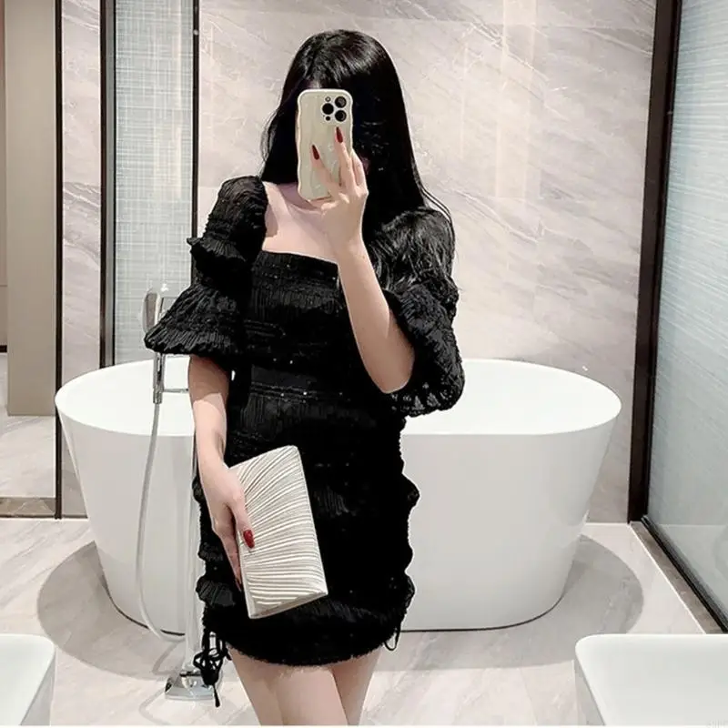 

63HC Women Handbag Ladies Wedding Party Evening Clutch Prom Banquet Purse Shoulder Bag Detachable Chain