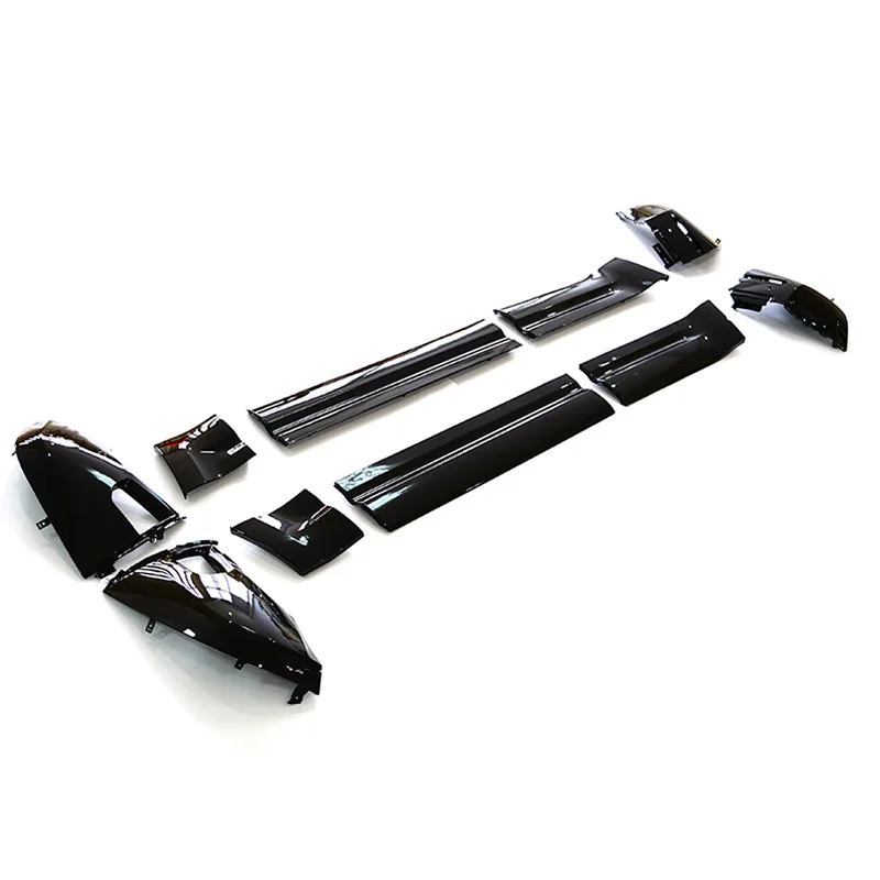 

Gloss Black Door Trim Rocker Panel Winglet Side Skirts Extension Lip For Land Rover Defender 2022 2023 Body Kit