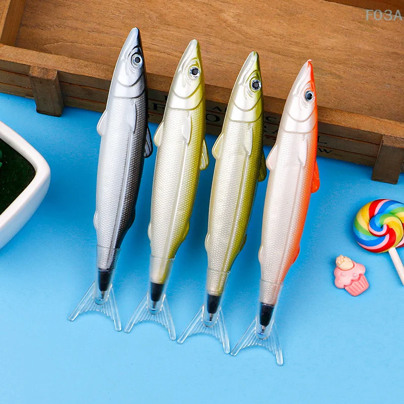 Novelty Cartoon Gel Pen Fashion Funny Salted Fish Shape Ballpoint Pen Creative Writing Pens Office School Supplies Gifts