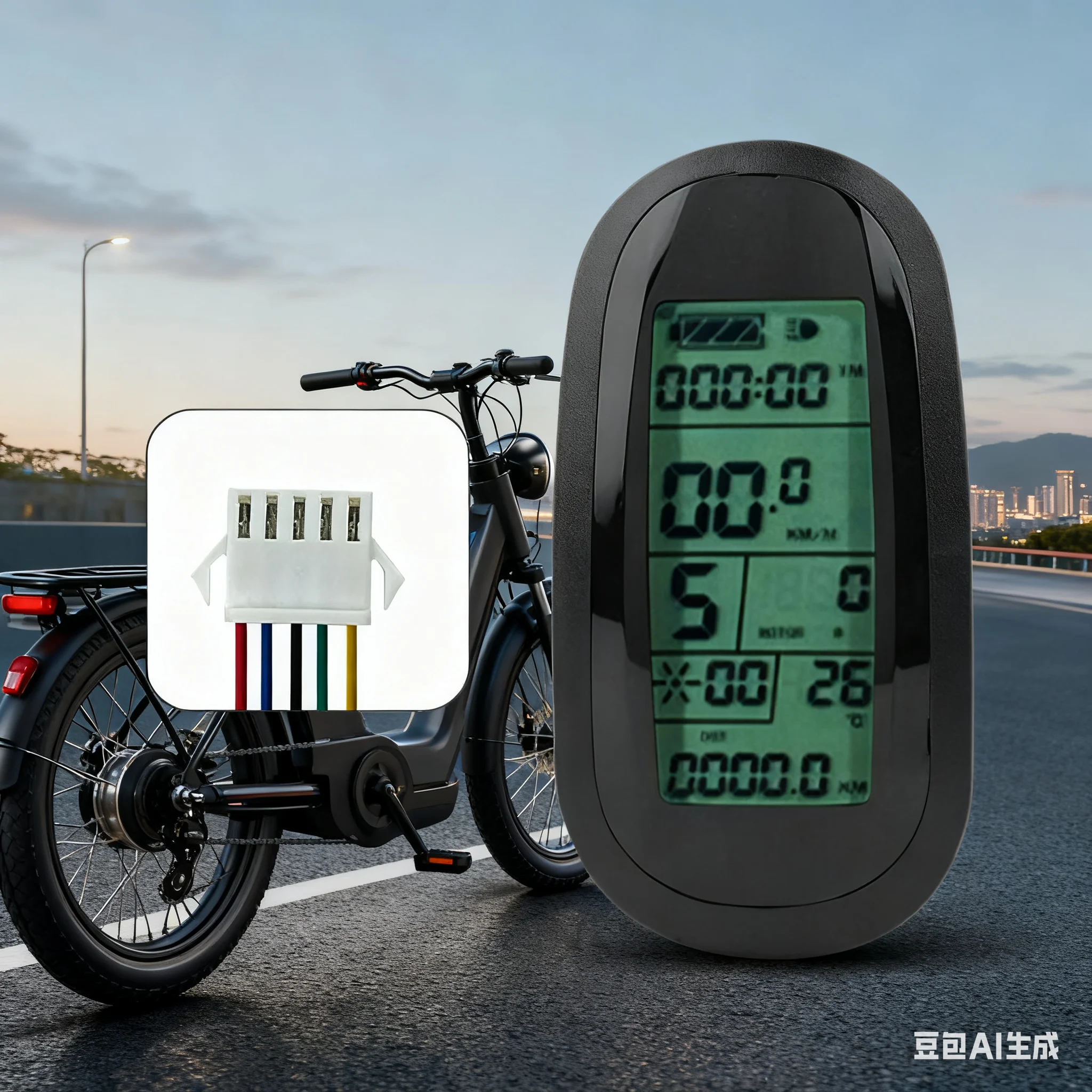

Экран дисплея Ebike 24 В-48 В для KT-LCD6, ЖК-инструмент для ориентирования портретов с разъемом SM, часть для модификации дисплея электронного велосипеда