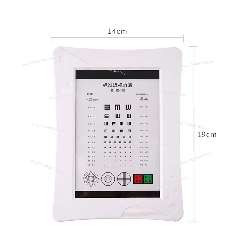 LED Light Box Portable Standard Eye Chart, Eye Optometry Equipment Near Presbyopia Chart Test Table