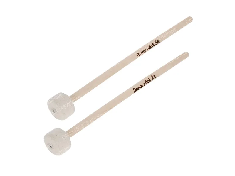 1 Pair Felt Head Drum Mallets Timpani Sticks Percussion Instrument Hammer