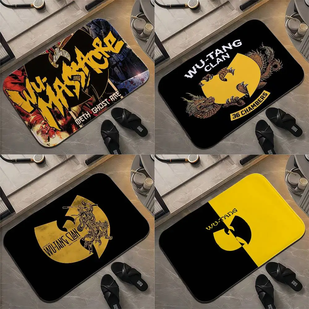 

W-Wu T-tang Clan Floor Mat Printed Large Carpets Room And Bedroom Carpets Bathroom Anti Slip Door MATS Small Carpets