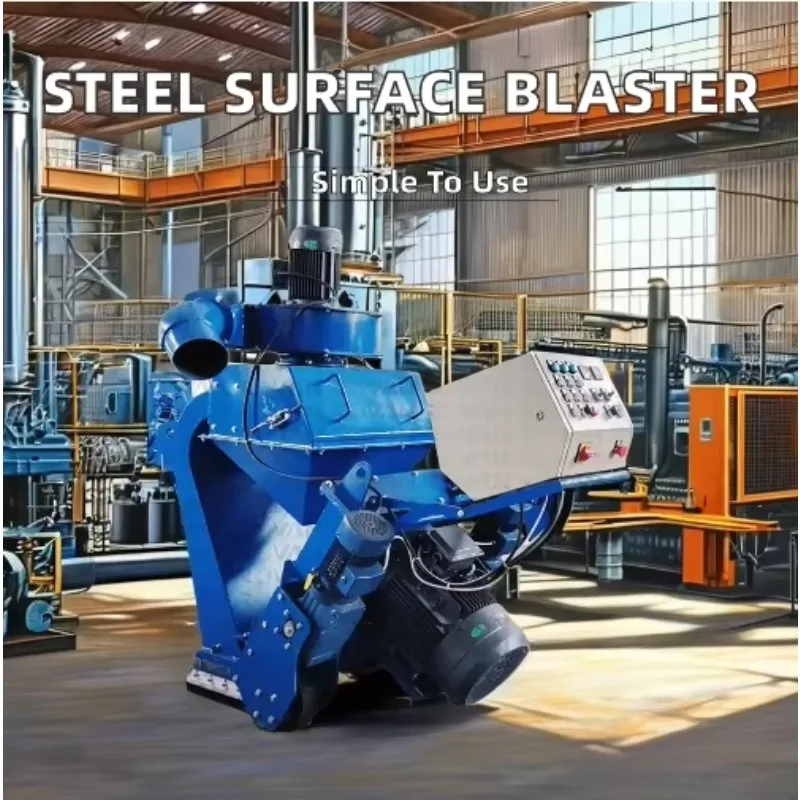 Electric Mobile Shot Blaster for Steel Surface Descaling/Stripping Abrasive Cleaning Custom Dimensions Easy Operate
