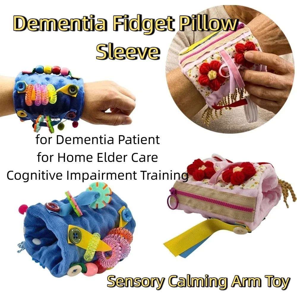 Multi-sensory Stimulation Alzheimer's Sensory Arm Fidget Sleeve Decompress Plush Sensory Muff Fidget Pillow Sleeve Skin-friendly