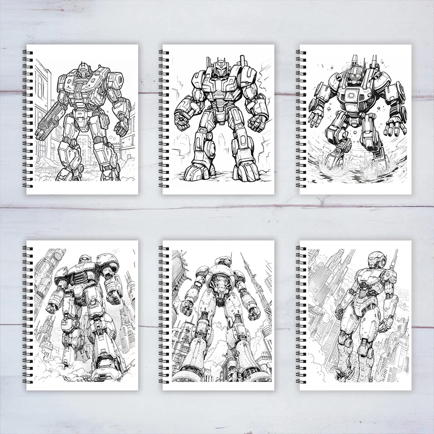 Libro para colorear Overdrive binario - Libro para colorear de 8,3 x 11,2 pulgadas y 22 páginas - Ayuda a reducir el estrés y aliviar las emociones