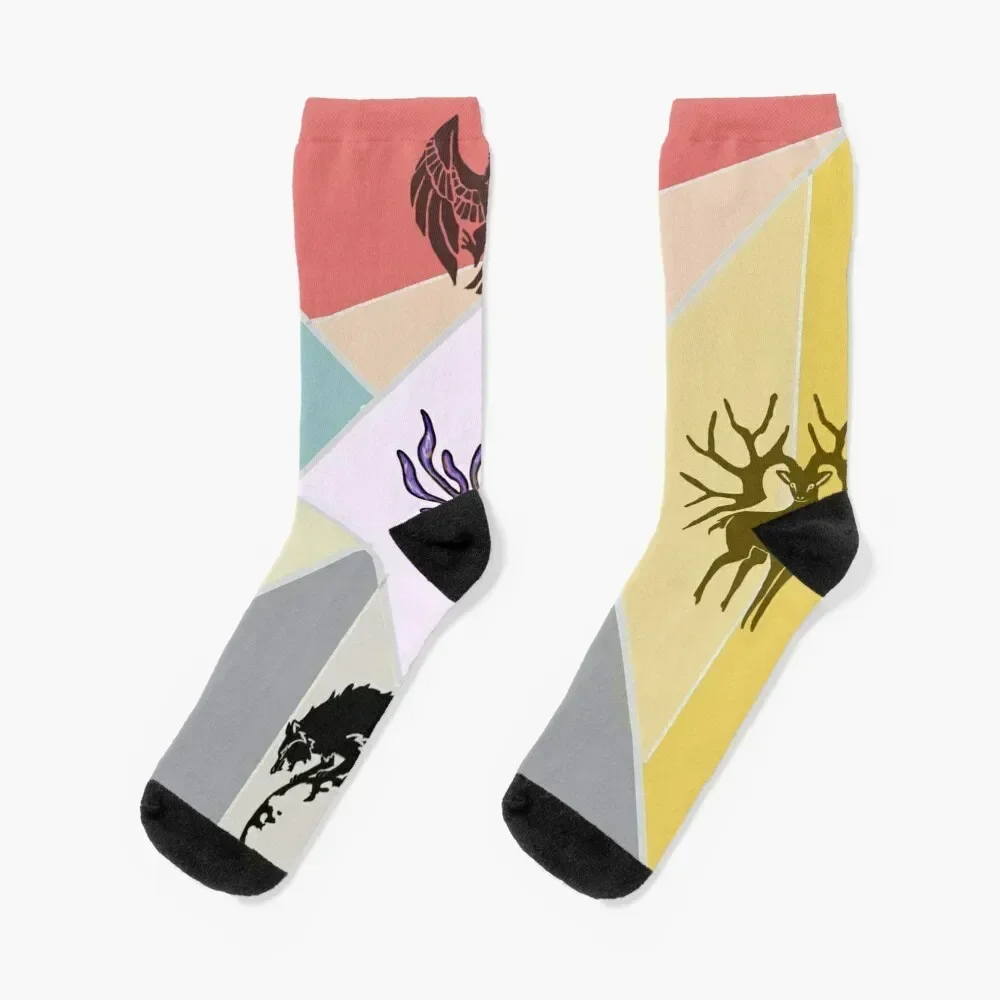 

Fire emblem houses Socks kids luxe fashionable snow Socks Man Women's