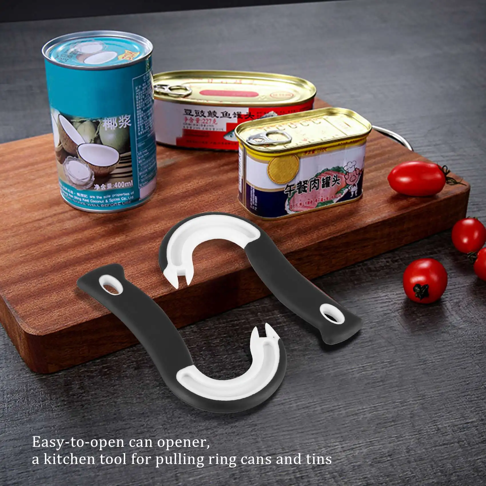 2 ชิ้นเปิดแหวนดึงเปิด Easy Grip เปิดแหวน - Tarik Helper สําหรับแหวนดึง Tab กระป๋องกระป๋องขวดเครื่องมือห้องครัว