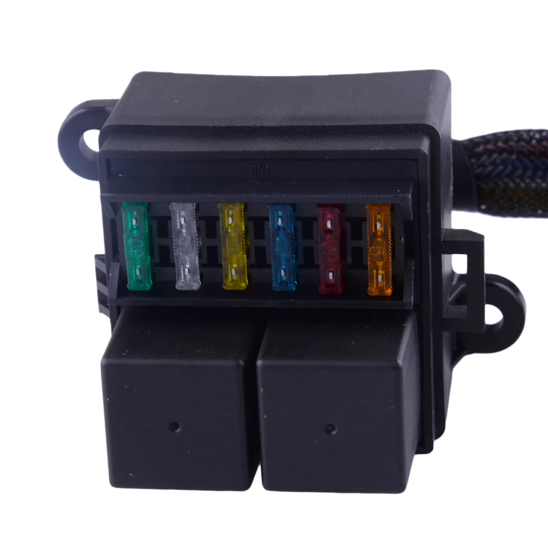 Pre-Wired Fuse Relay Holder Box Block & 80A Relay & 6 Fuses IP65 for 12V Car Truck RV Camper Marine Boat Automotive