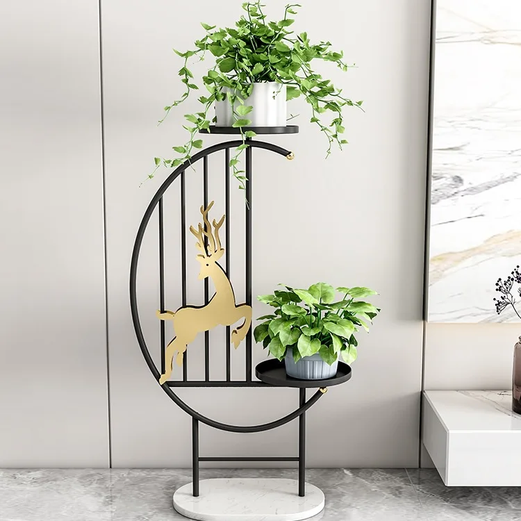 

Flower shelf living room floor-standing indoor TV cabinet next to light luxury plant shelf balcony pothos shelf