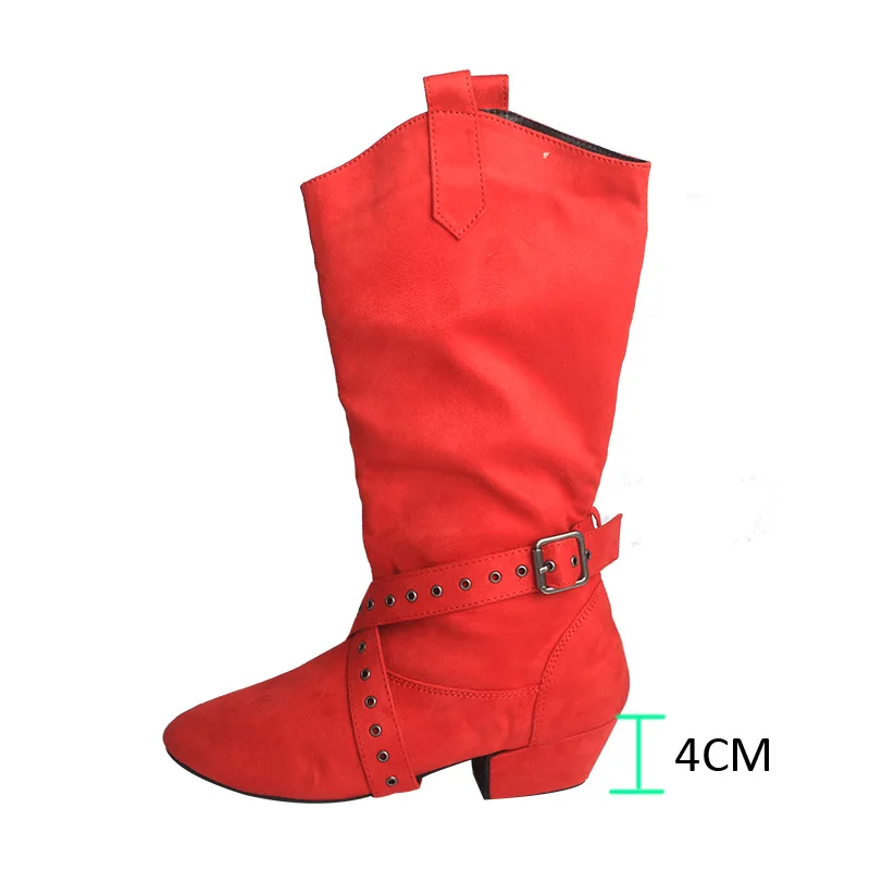 NONE 28 Farben Maßgeschneiderte Fersen- und Farblinie Damen-Tanzstiefel Beige Lange Stiefel zum Tanzen Wildleder Swayd Dance Stiefel Größe 43 6