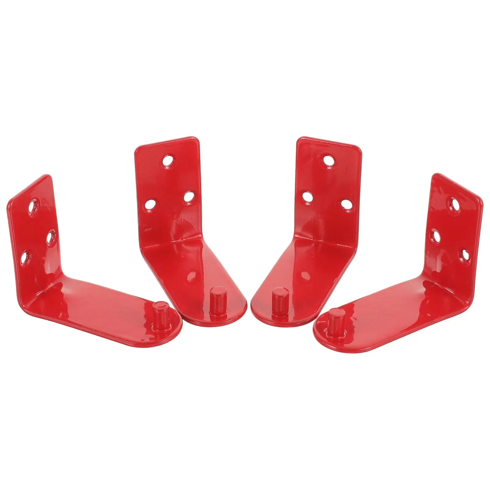 

4 Pcs Fire Extinguisher Hook Wall Mount Brackets Durable Material Smooth Surface Professional Technology Long Use Easy Install