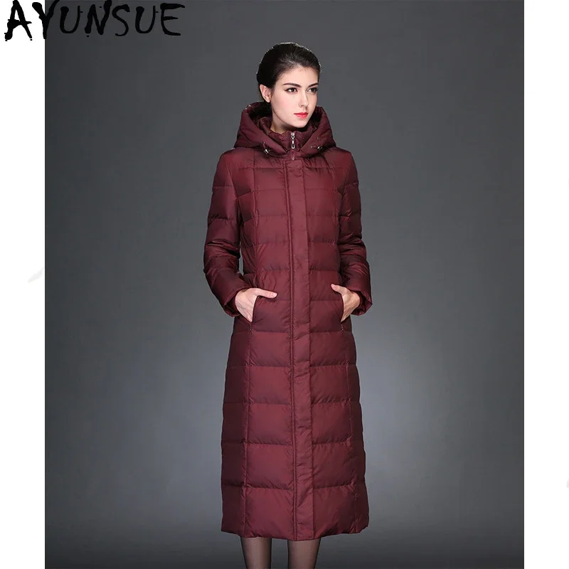 

AYUNSUE Women's Down Jacket Winter Jacket Women Korean Long Jackets Down Coat Female Warm Parka clothes Chaqueta Mujer MY3896