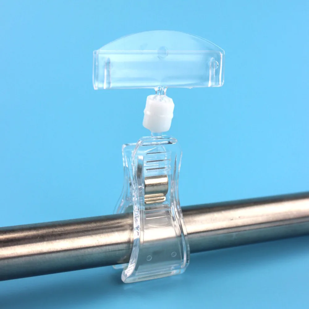 

Clear Pop Display Spring Clips Holders Plastic Sign Paper Card Price Label Tag Promotion Signage In Supermarket Retails