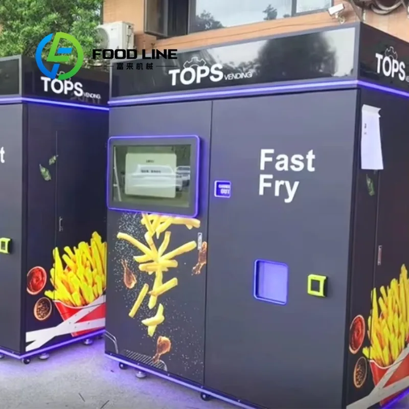 Commercial Potato Fry Vending Machine, Optimized Oil Circulation System Reduce Consumption Commercial Self‑Service Potato Fry