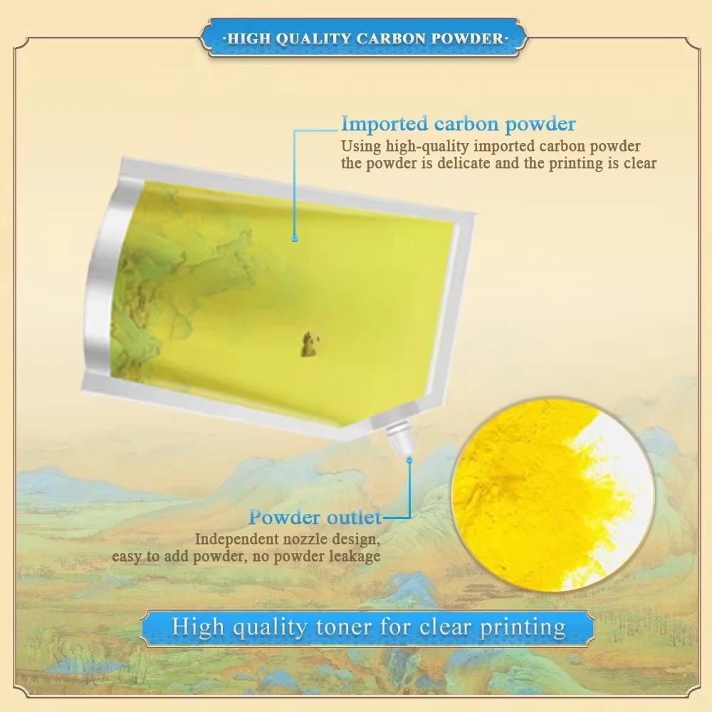 ผงหมึกเติมสำหรับเครื่องพิมพ์สีรุ่น 2550 3000 3501 5501 3300 3500 4500 และอื่นๆ