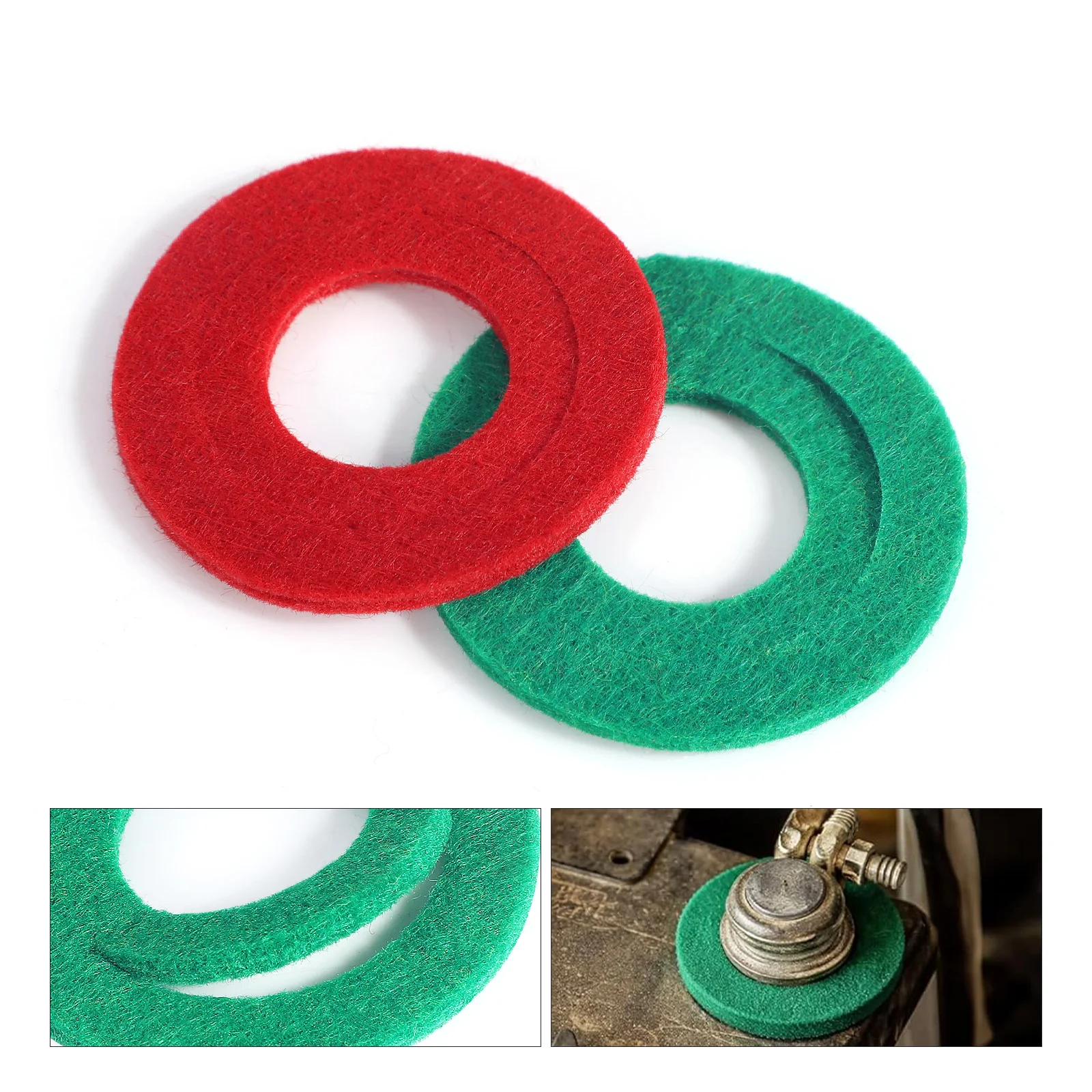 1/5/10Set Auto Car Battery Terminal Protector Gasket Pad Battery Anti Corrosion Washers Thick Felt Battery Terminal Anti Washers