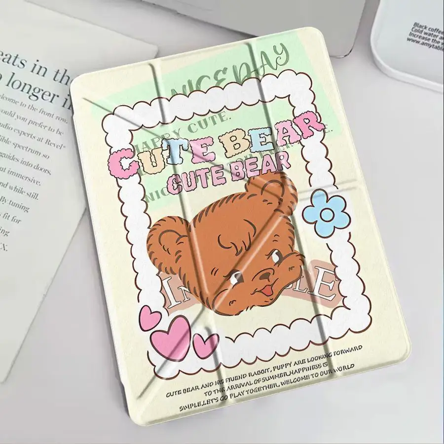 

Чехол для планшета iPad Mini 6 7 Air 4 5 M3 M2 1 2 M4 11 дюймов Pro 11th 10th 9th 8th 7th 12.9 дюймов Pro 2025, желтый, с держателем