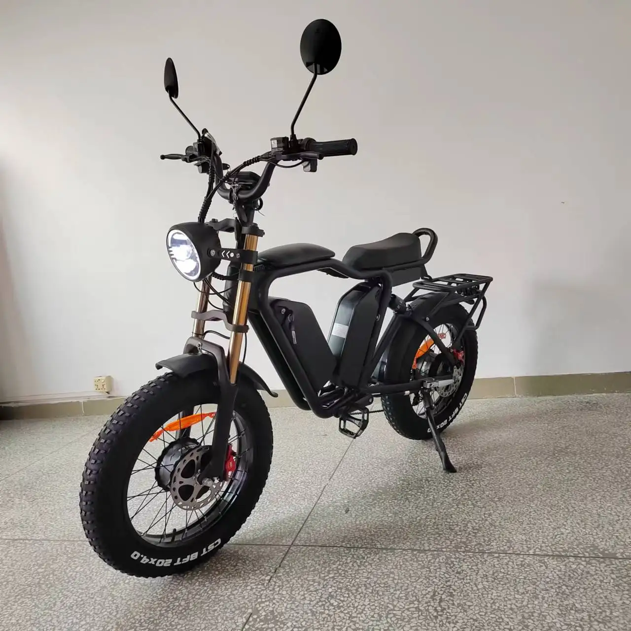 Yeasion Q1Ebike Bafang motor dual motor Ebike 22+22AH 52v dual batteries Hydraulic oil brake 20inch 1000W motor Ebike for adults