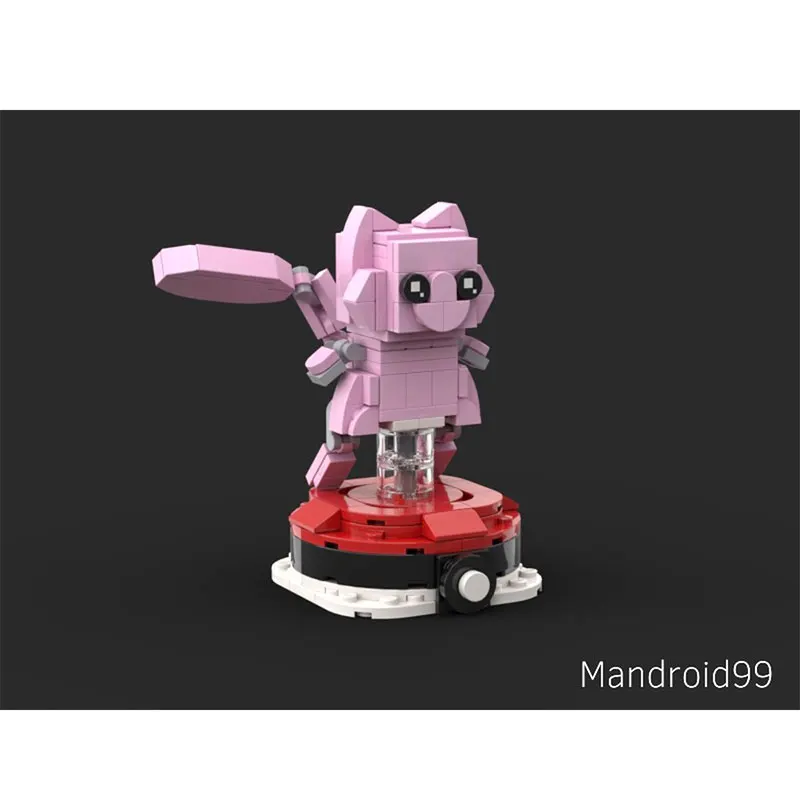 Blocs de construction de la série de figurines d'anime, chaton bleu rose, figurine d'action à assembler, jouets éducatifs pour cadeaux en Mode