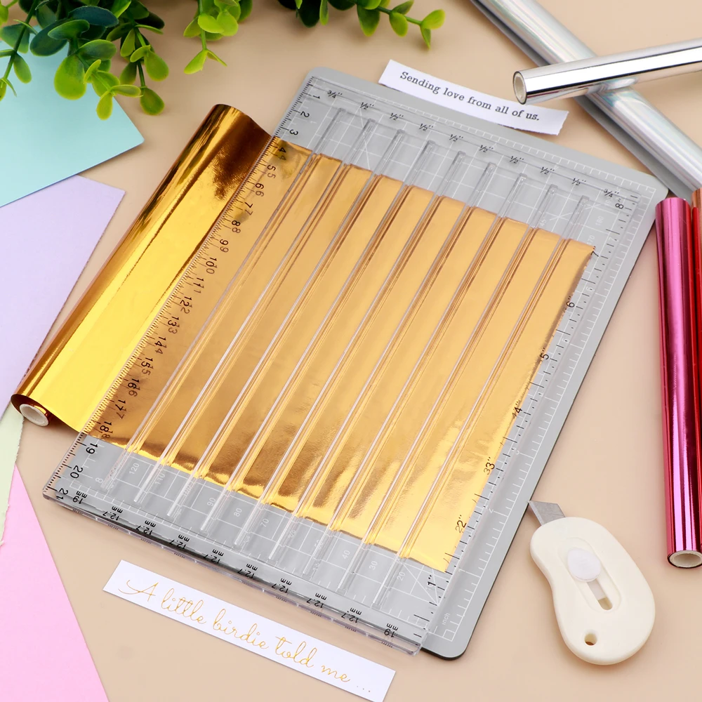3pcs/set Quick Trimmer for Foil and Paper with Blade Craft Foil Paper Cutters Easy Sentiment Strips Trimming Tools