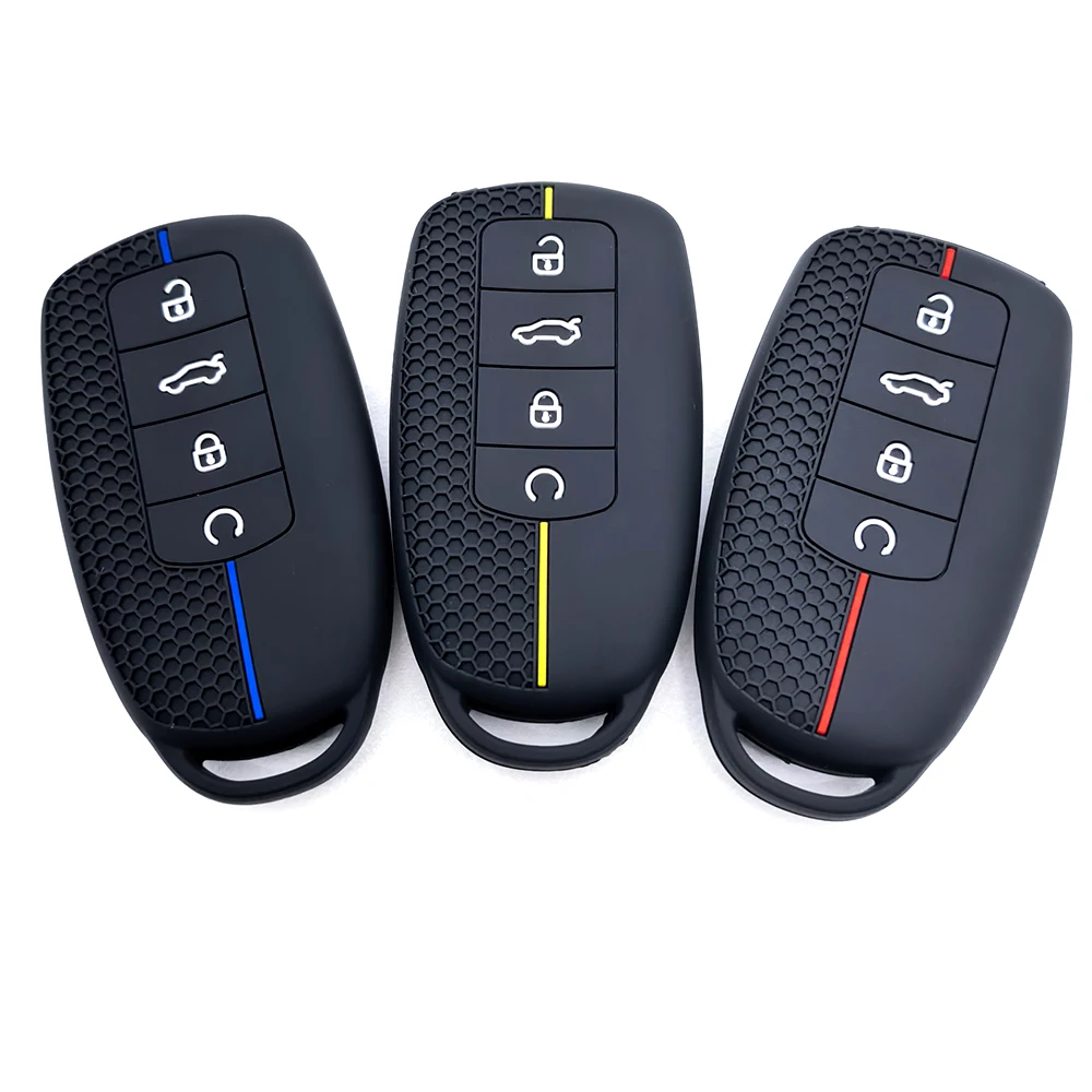 Luxury New 100% Silicone Cover Case For Chery Omoda 5 C5 Tigo 7 8 Pro Max Tigo 7 8 Plus Arrizo 5 Plus Car Key Holder Accessories