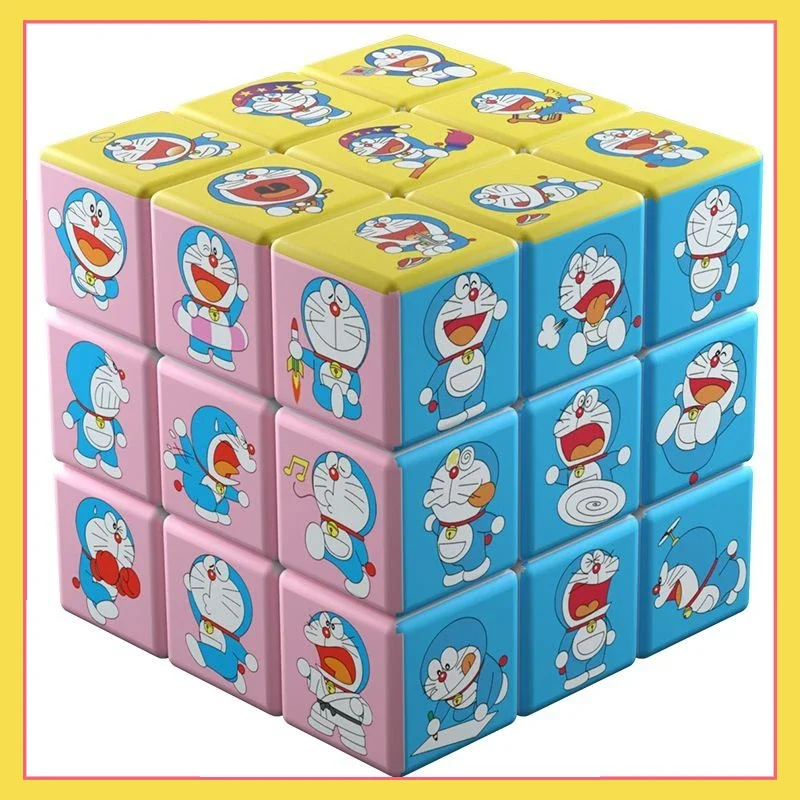 

Anime Doraemon Three Step Magic Cube Creative Versatile Children's Kindergarten Intelligence Development Toy Gift