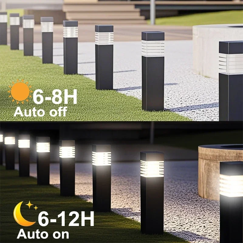 E2 1PCS Solar Night Light Dekoracyjne oświetlenie ogrodowe LED Solar Power Outdoor Waterproof Lawn Pathway Patio Decor Solar Lights Lamp