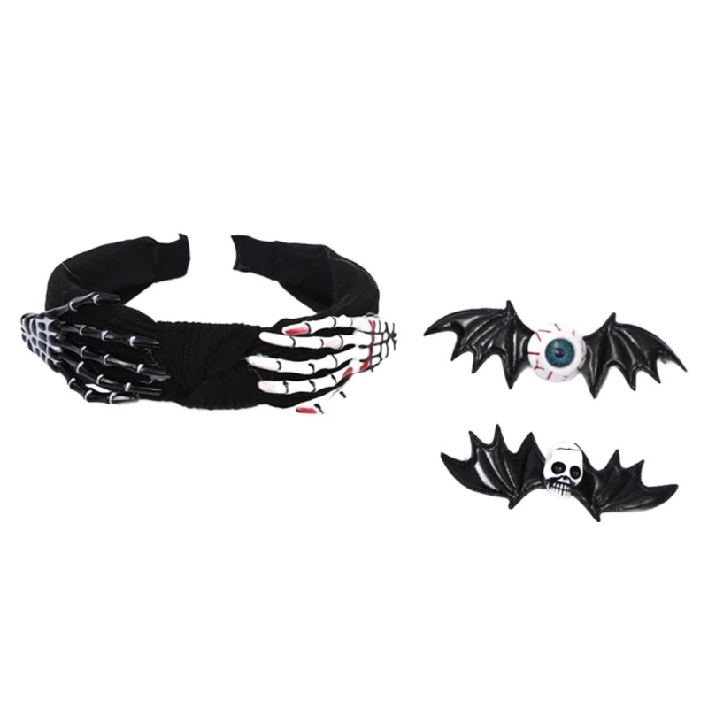 

Funny Skull Hand Headband Birthday Party Cosplay Costume Headwear Cool Hair Clip Halloween Costume Hairband