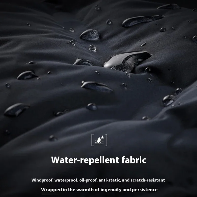 Chaqueta de plumón de pato blanco nuevo de invierno para hombre, chaqueta acolchada a prueba de viento con cuello levantado grueso y cálido, chaqueta impermeable de alta calidad para hombre 8XL