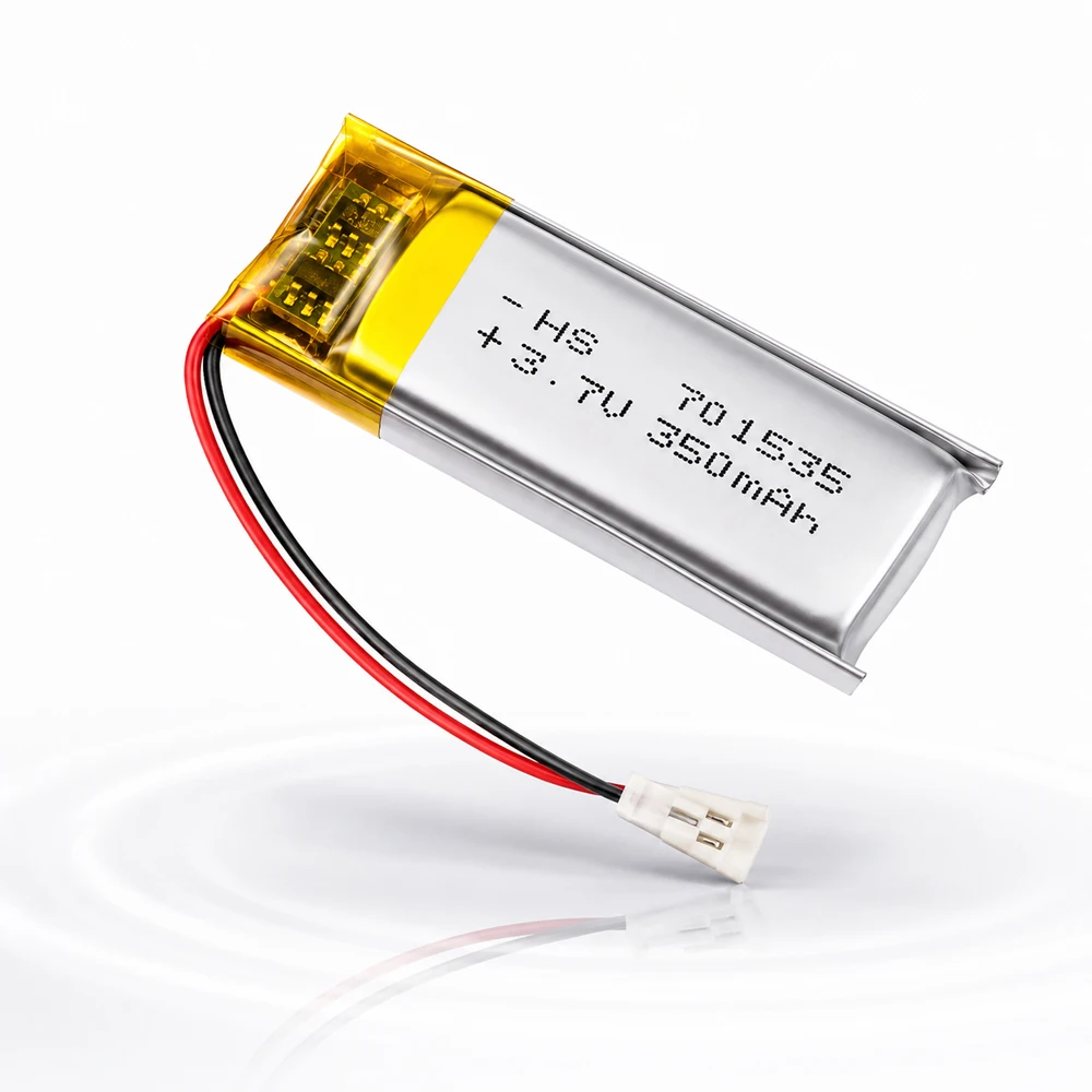 701535 3.7V Polymer Lithium Rechargeable Battery 350mAh for Bluetooth Headset Dog Training Device Credit Card Machine Battery