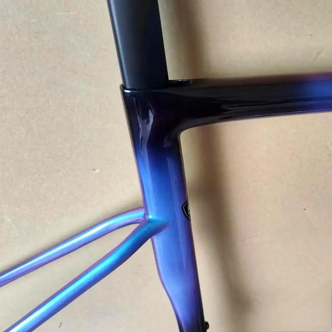 

2025 New Carbon Frame Road Bike Lightweight Disc Brake Bicycle Frame With Handlebar Size 44cm 49cm 52cm 54cm 56cm 58cm