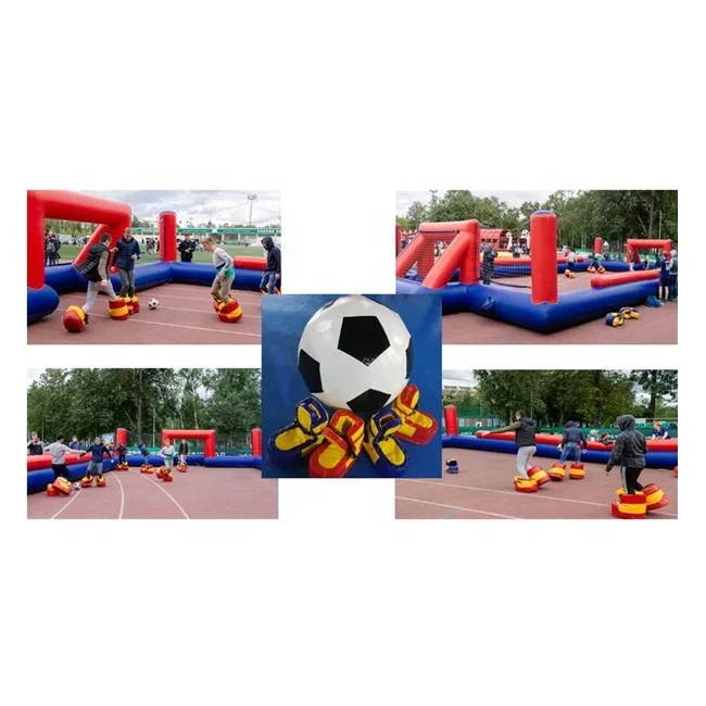 Football Game Giant Inflatable Speed Shoes/large Inflatable Soccer Shoes For Team Building Football Game