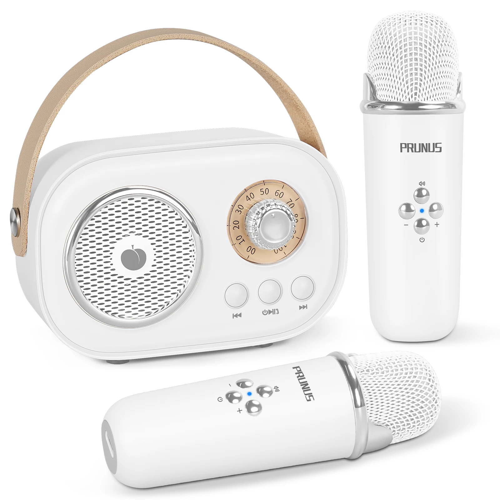 PRUNUS C20 Mini sprzęt do Karaoke przenośny głośnik Bluetooth mikrofon bezprzewodowy 6 trybów na przyjęcie dla dzieci prezenty urodzinowe dla