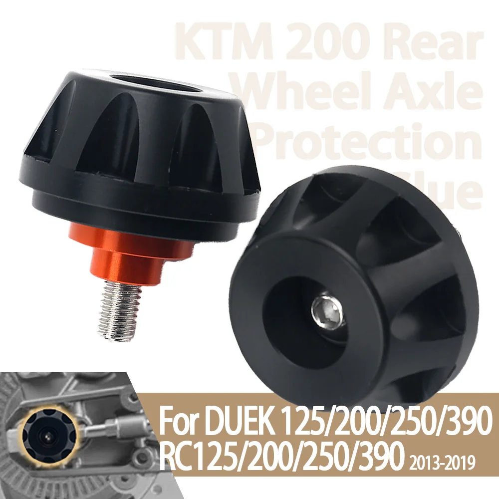 For Duke 200 250 125 390 DUKE/RC 125 200 250 Motorcycle Wheel Protection Crash Slider Pad Rear Fork Cup Falling Crush Protector