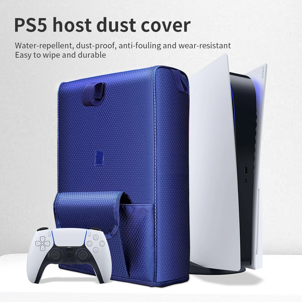 

Game Console Dust Cover Skin Shell Protector Case for PlayStation 5 PS5 Host Waterproof Dustproof Washable Replacement Cover Bag