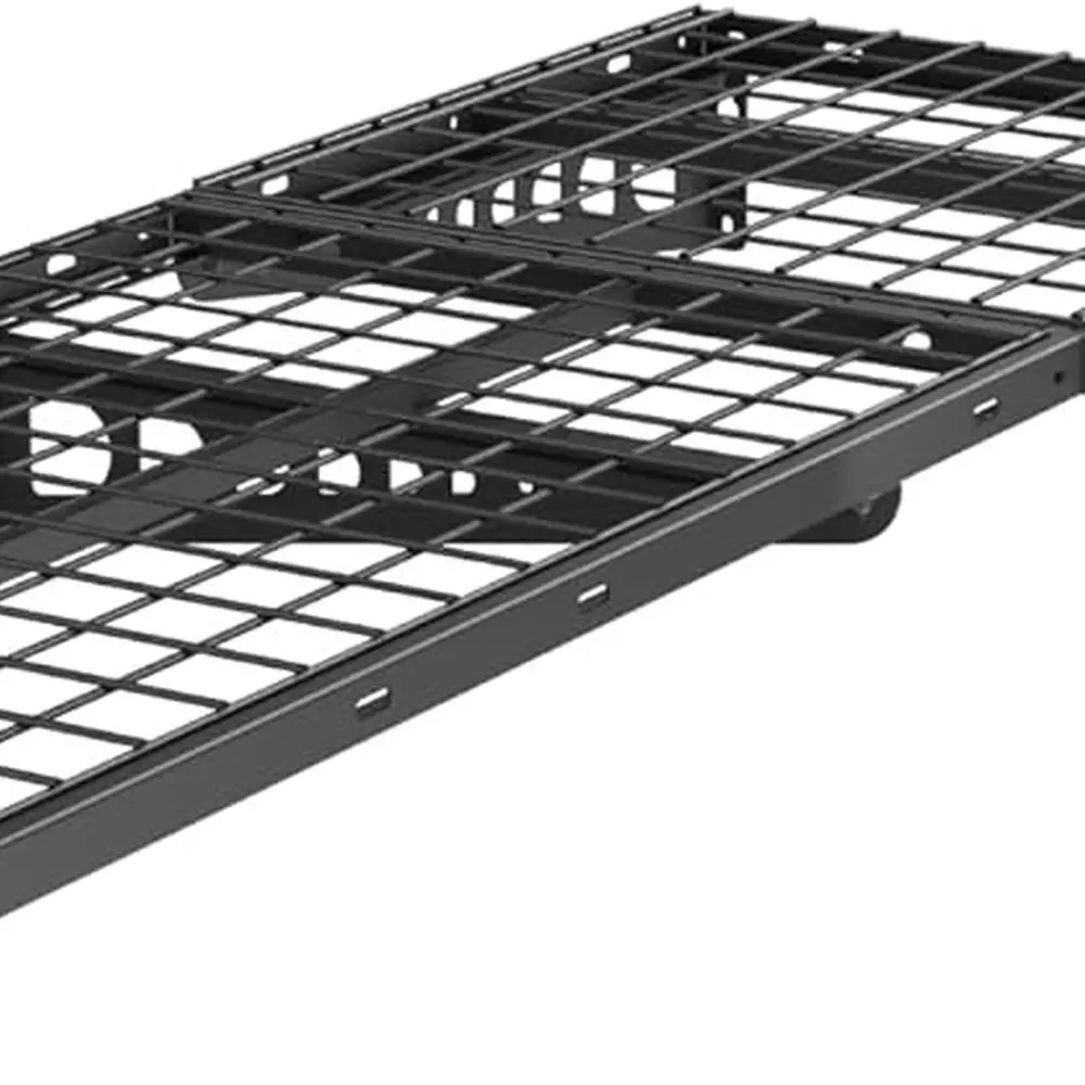 رفوف حائط زاوية 2 × 4 أقدام من سلسلة Pro، أرفف عائمة مقاس 24 × 48 بوصة، سعة 660 رطل، وحدة تخزين جراج سوداء #1