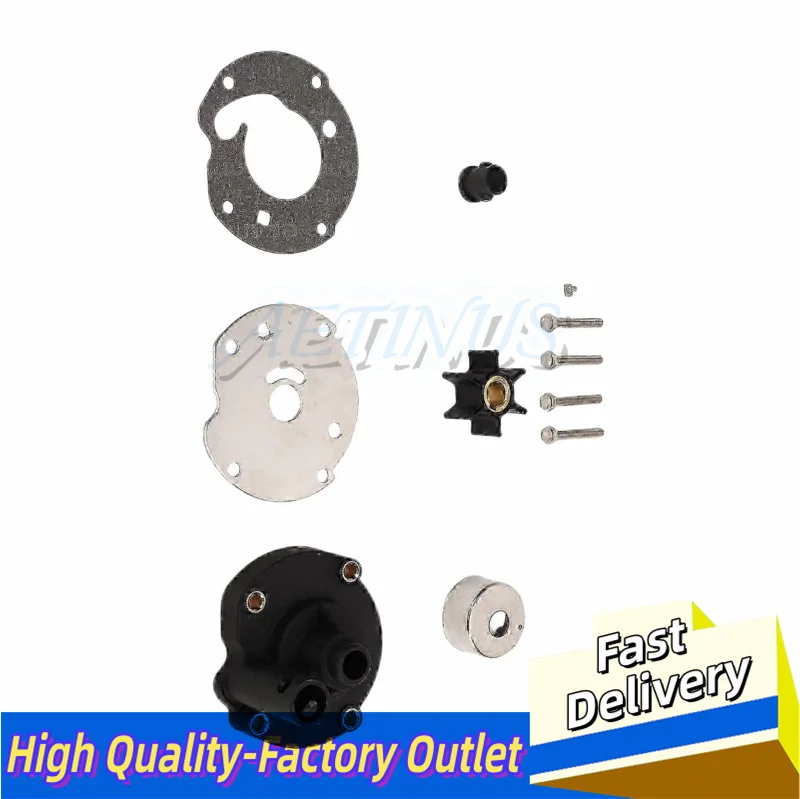 For Johnson Evinrude 5.5 6 7.5 HP Outboard 5.5HP 6HP 7.5HP Water Pump Impeller Repair Kit 0763758 778166 391391 1954-1979 763758