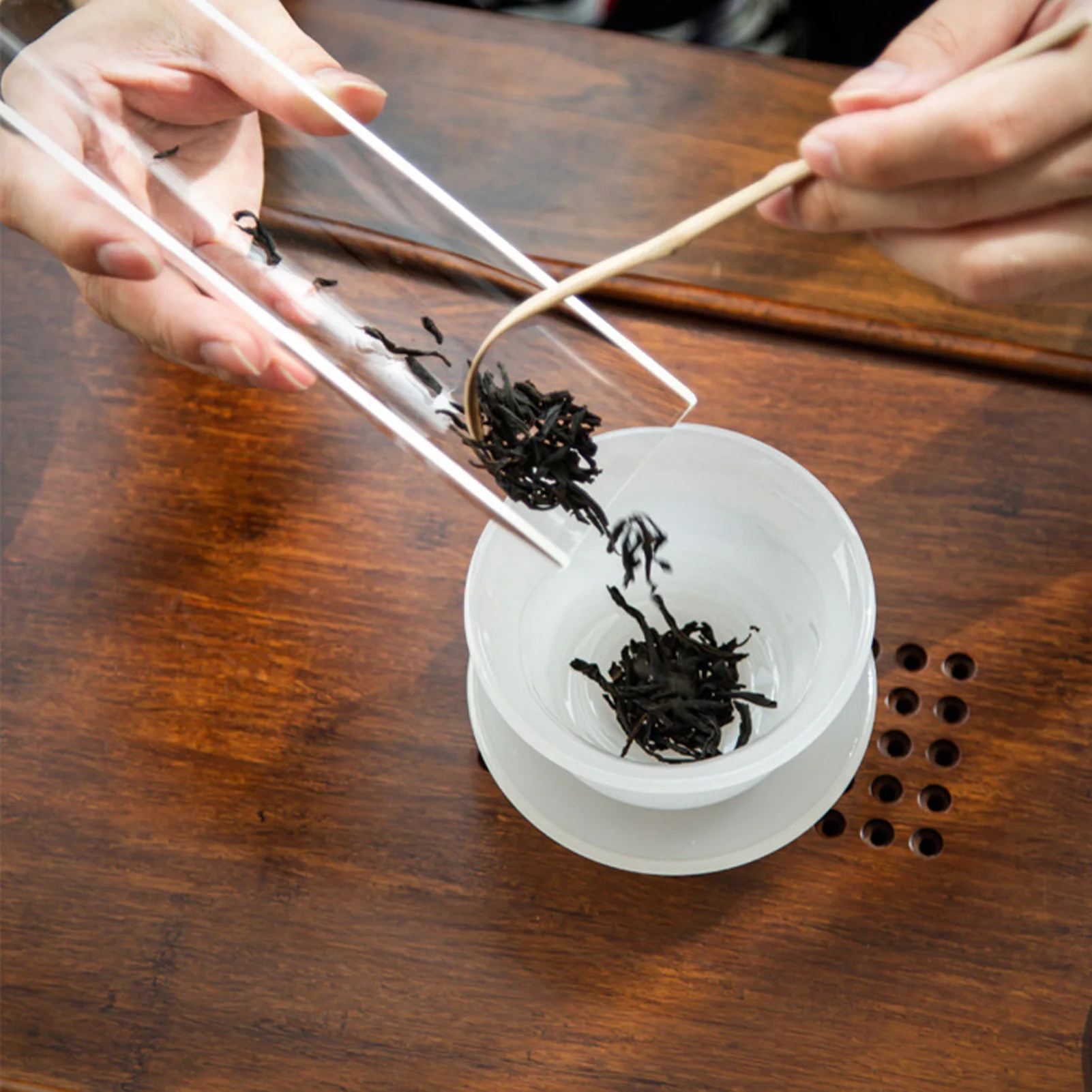 Инструменты для чайной церемонии, чайная ложка из китайского гунг фу, стеклянная ложка для чайного сервиза, ложка-Лопатка для чайного сервиса, подарки традиционному японскому