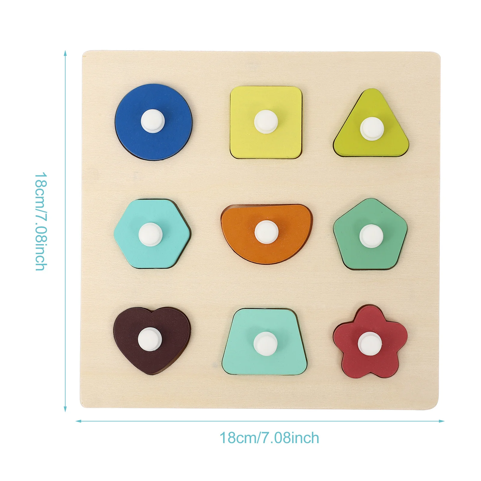 Giocattolo educativo per bambini Puzzle in legno Tavola di legno per bambini abbinata ai cartoni animati per bambini