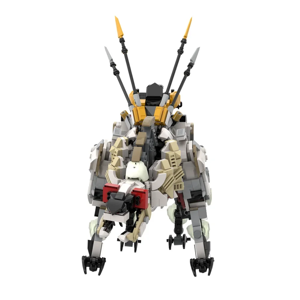 

Gobricks MOC Horizons Zero Dawned Ravager Bricks Модель игры Horizoned Forbidden West Monster Ravager Строительные блоки Игрушка в подарок