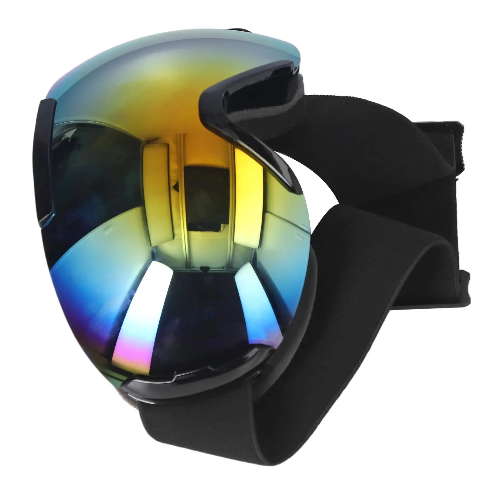 Adjustable Frameless Ski Goggles | Anti Fog Double Layers | PE Coated Lens | For snowmobiling Accessories