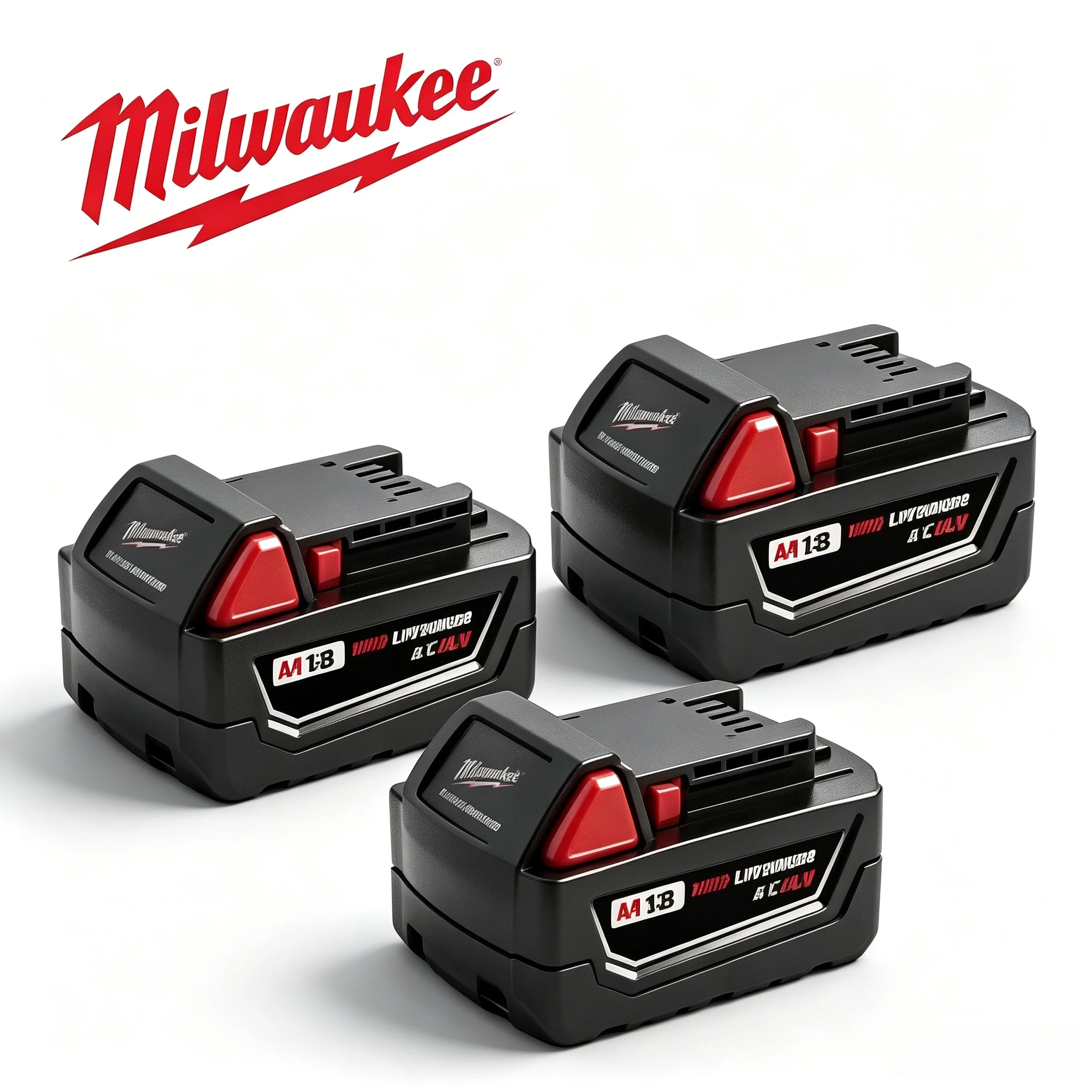 

18V M18 High Output Battery & Charger Kit Compatible with Milwaukee M18B5 M18B6 48-11-1840 48-11-1850 Cordless Tools