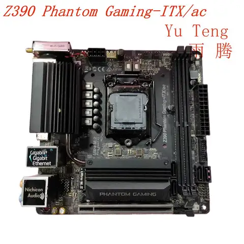 Z390 Phantom Gaming For ASRock Z390 Phantom Gaming-ITX/ac motherboard Z390M DDR4 LGA 1151 motherboard 100% test ok send